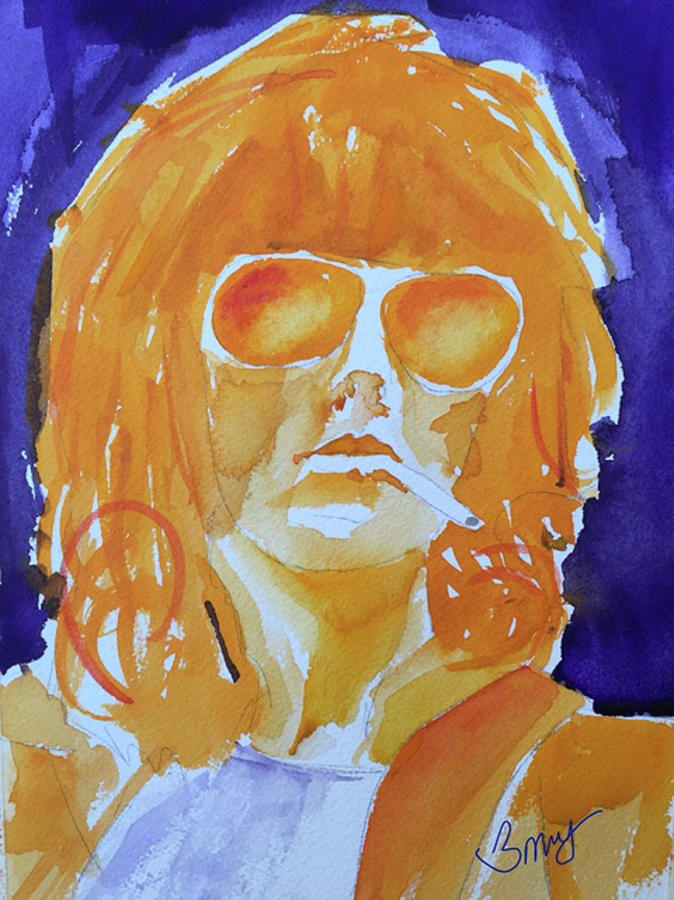 Young Keith In Yellow Painting by Bonny Butler