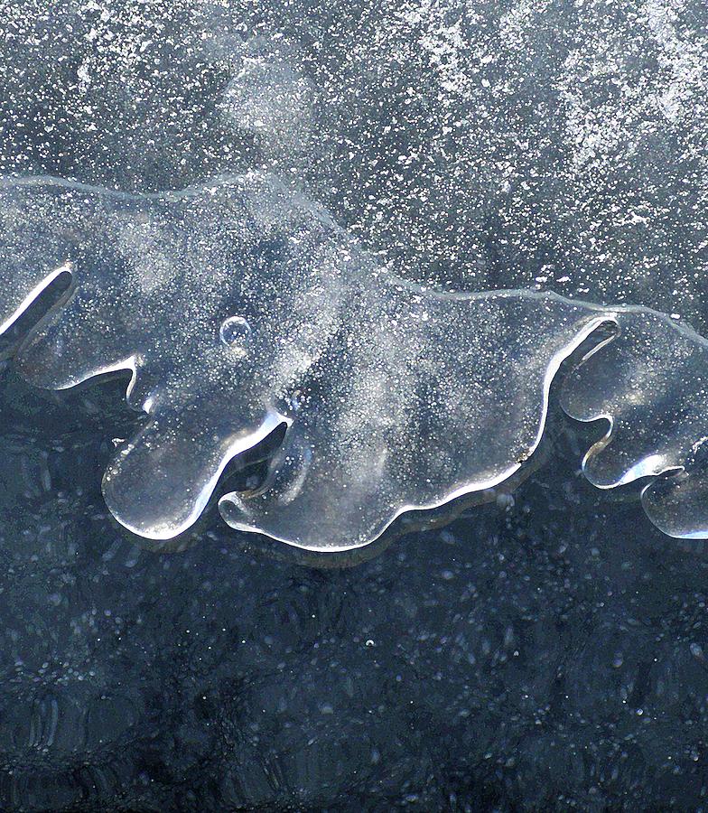 Young Lake Ice Two  Digital Art by Lyle Crump