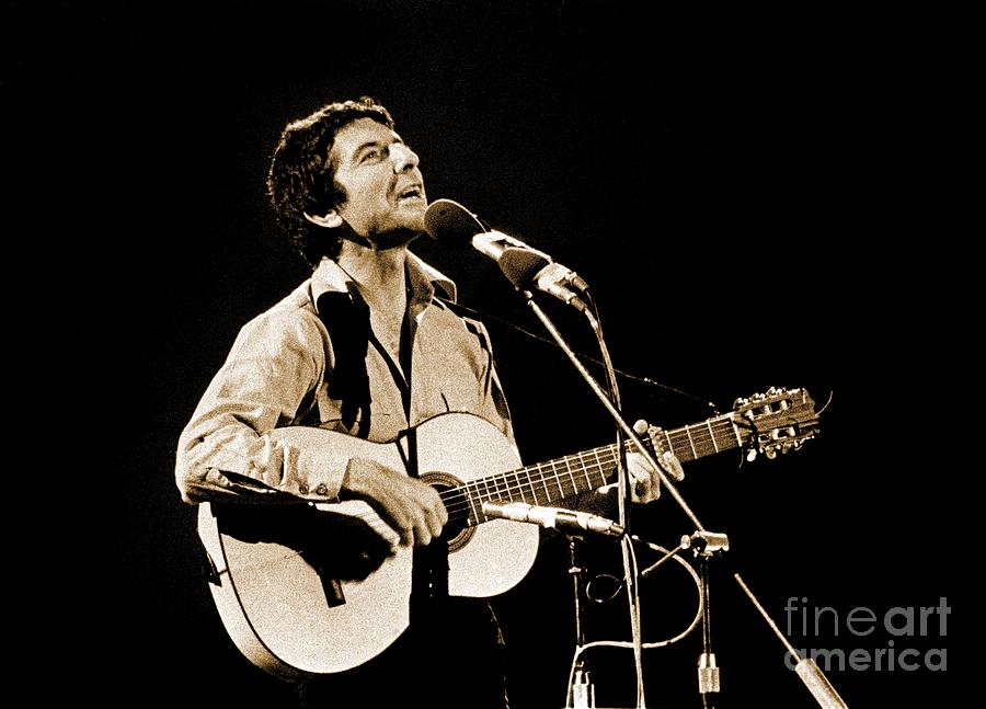 Juno Photograph - Young Leonard Cohen by John Malone