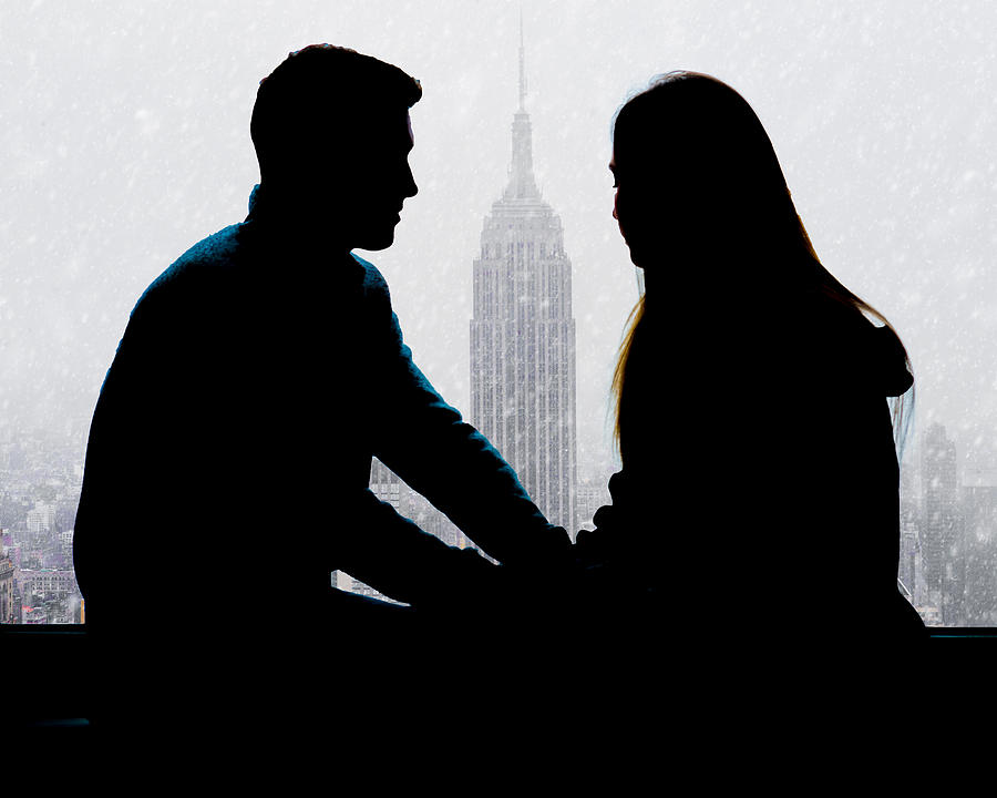 Empire State Building Photograph - Young Love     by Chris Lord