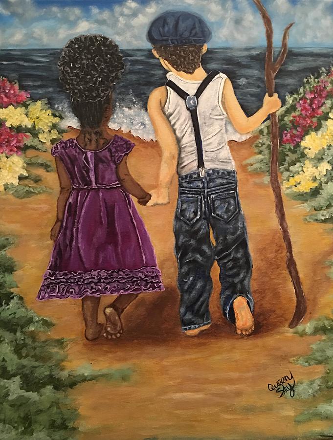 Young Love  Painting by Queen Gardner