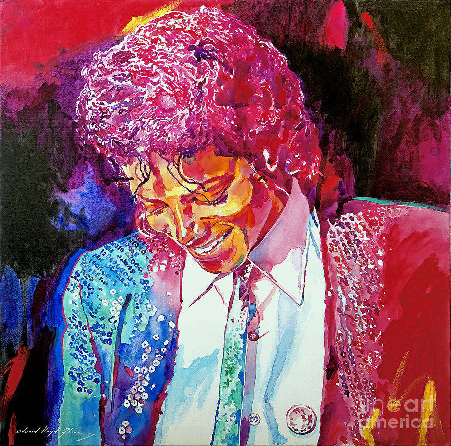 Young Michael Jackson Painting by David Lloyd Glover