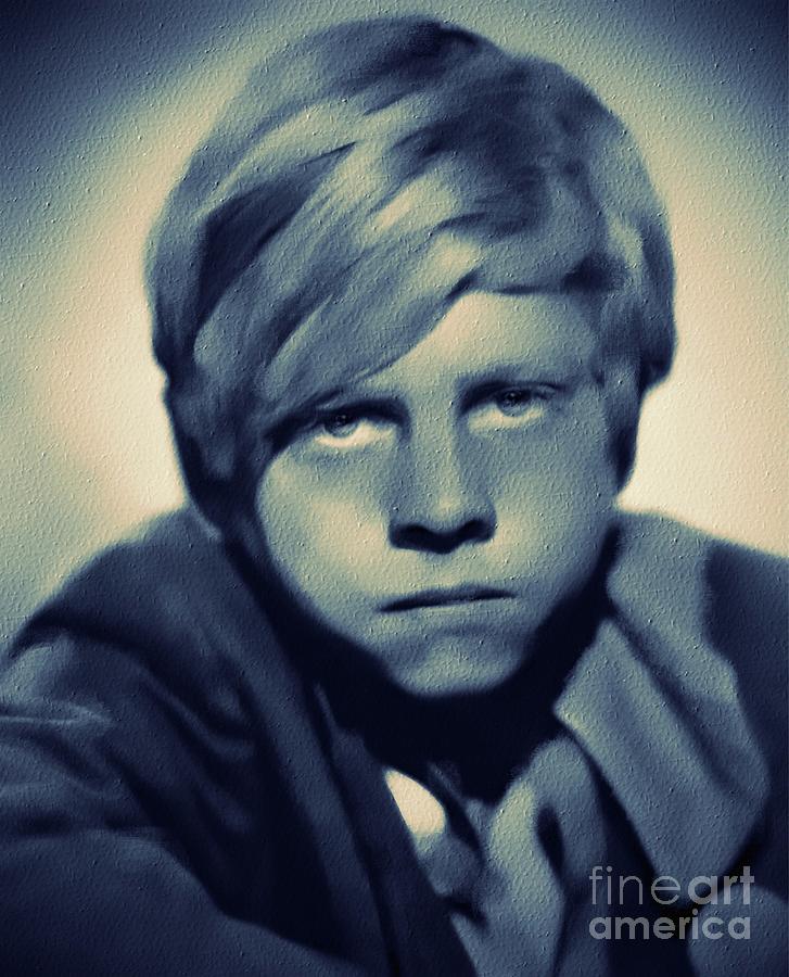 Hollywood Painting - Young Mickey Rooney, Hollywood Legend by Esoterica Art Agency