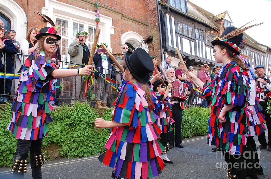 Young Morris dancers Photograph by David Fowler