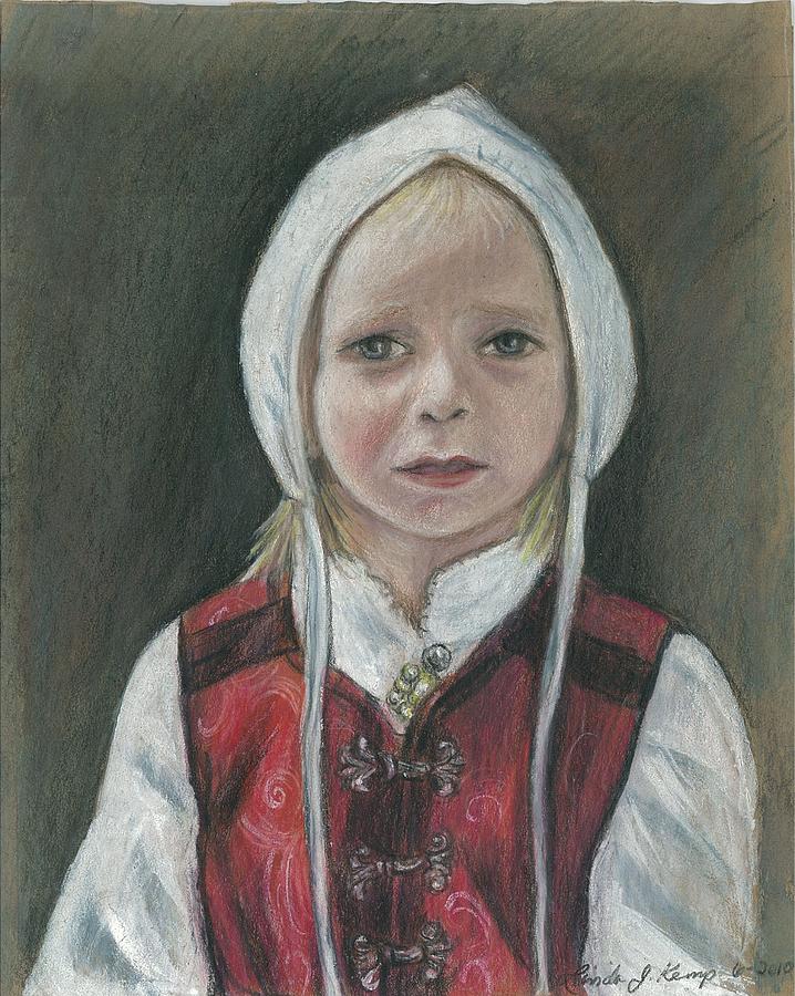 Young Norwegian Girl            Painting by Linda Nielsen