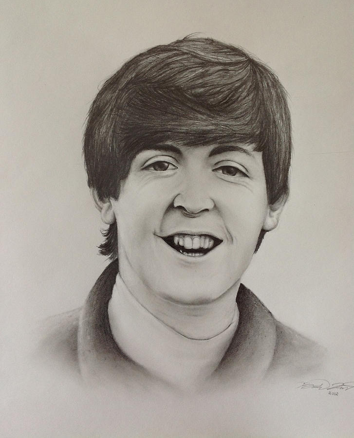 Young Paul Mccartney Drawing by Brody Kutt
