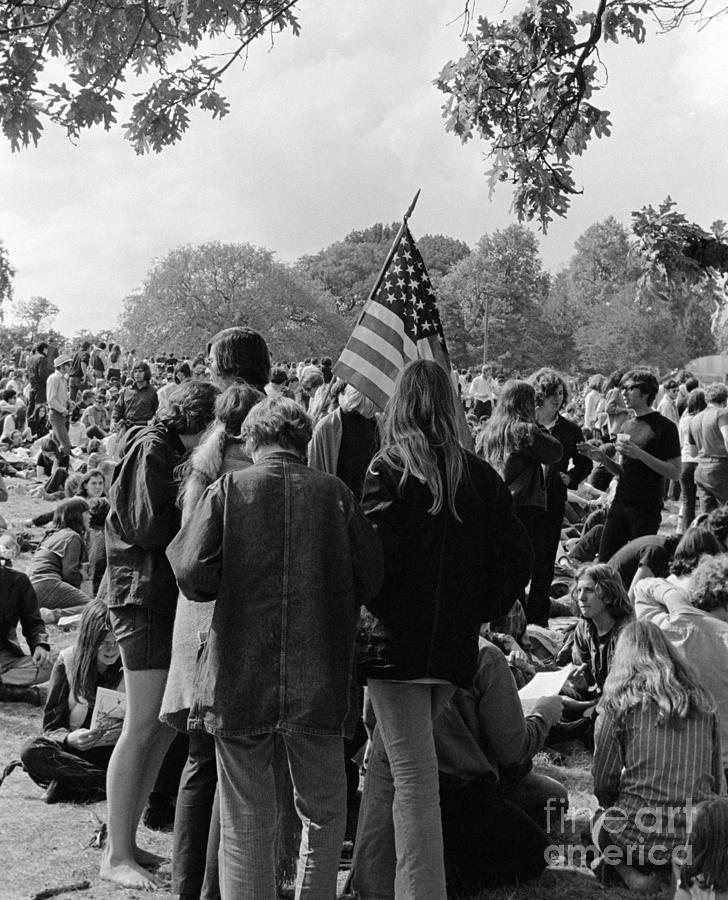 Young People At A Demonstration, C.1970s Photograph by H. Armstrong Roberts/ClassicStock