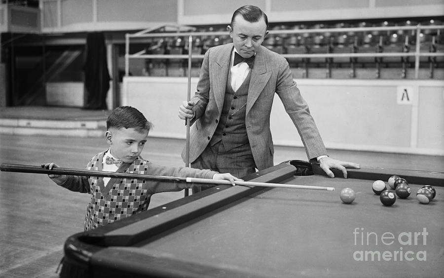 Young Pocket Billiards Wizard, 1927 Photograph by Science Source