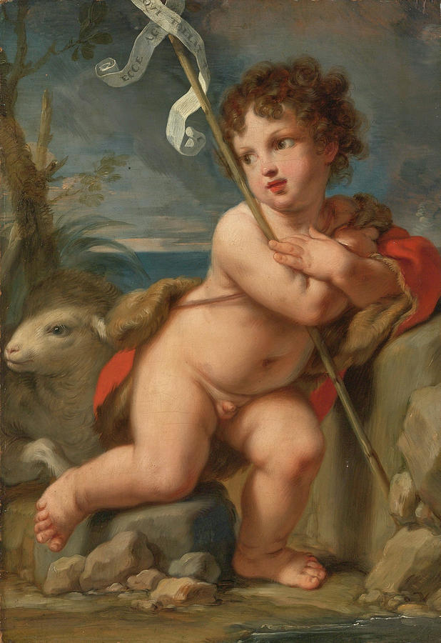 Young Saint John the Baptist Painting by Elisabetta Sirani