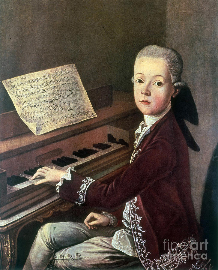 Young Wolfgang Amadeus Mozart Photograph by Science Source