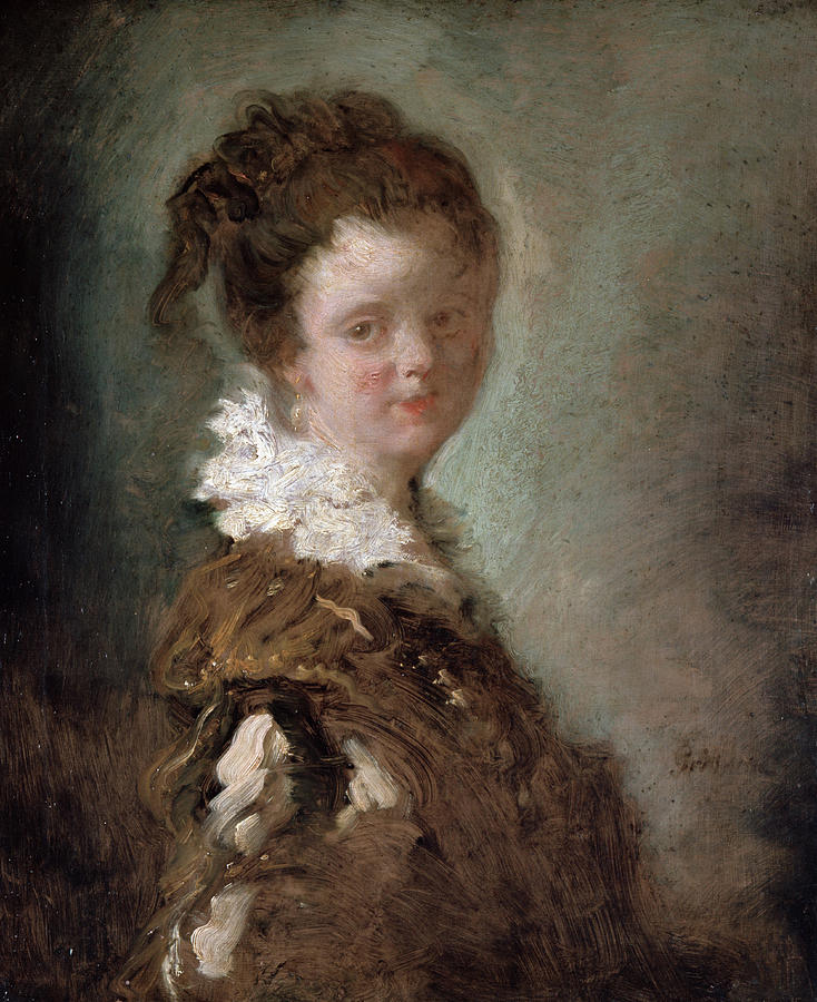 Young Woman Painting by Jean-Honore Fragonard - Pixels