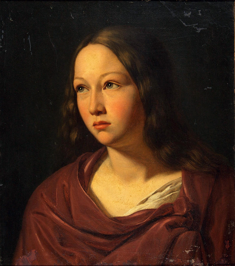 Young woman Painting by Lars Hansen