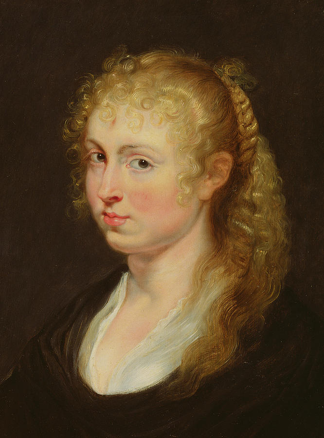Young Woman with Curly Hair Painting by Rubens - Pixels