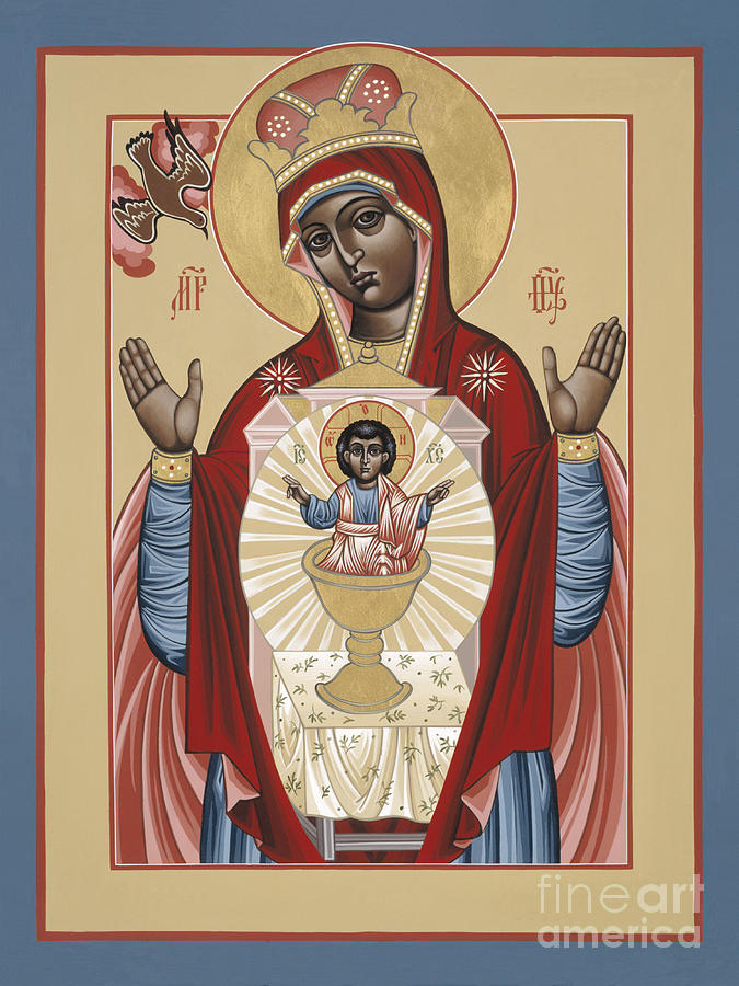 The Black Madonna Your Lap Has Become the Holy Table 060 Painting by William Hart McNichols