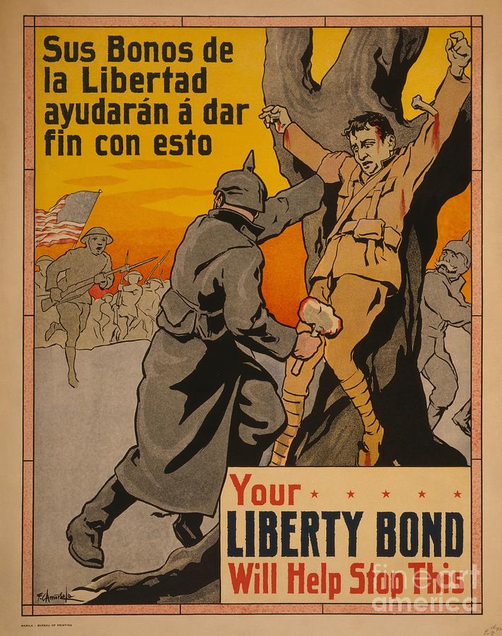 Your Liberty Bond will help stop this Crisco restoration 1916 WWI Painting by Celestial Images