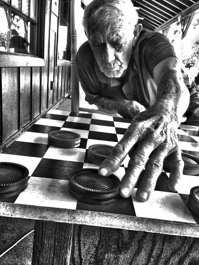 Your Move Dad BW Art Photograph by Lesa Fine
