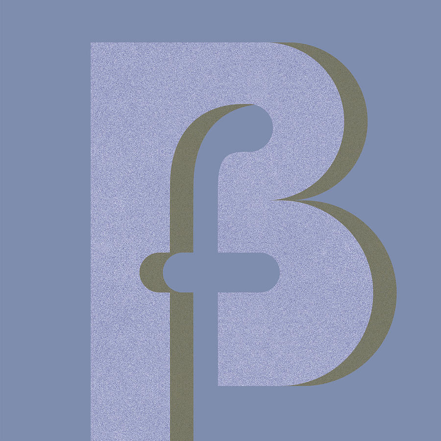Your name - B F or F B Monogram Digital Art by Attila Meszlenyi