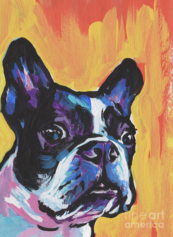 Boston Terrier Painting - Youre My Boss by Lea