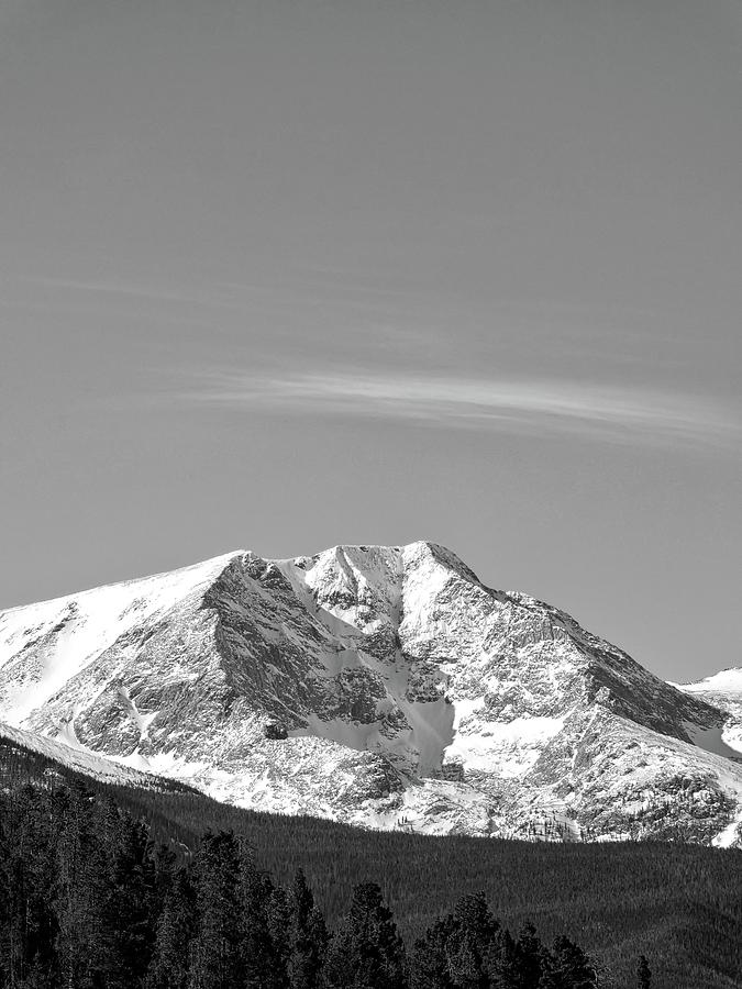 Ypsilon Mountain B W Photograph by Connor Beekman