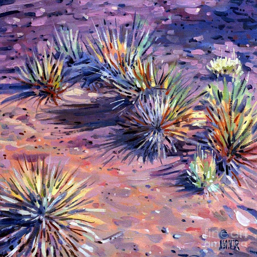 Desert Painting - Yucca in Monument Valley by Donald Maier
