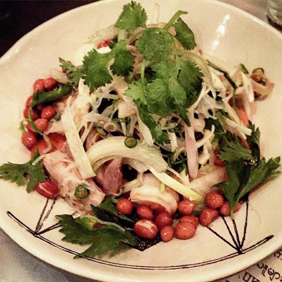 Foodie Photograph - Yum Pork Belly And Prawn Noodle Salad by Arya Swadharma