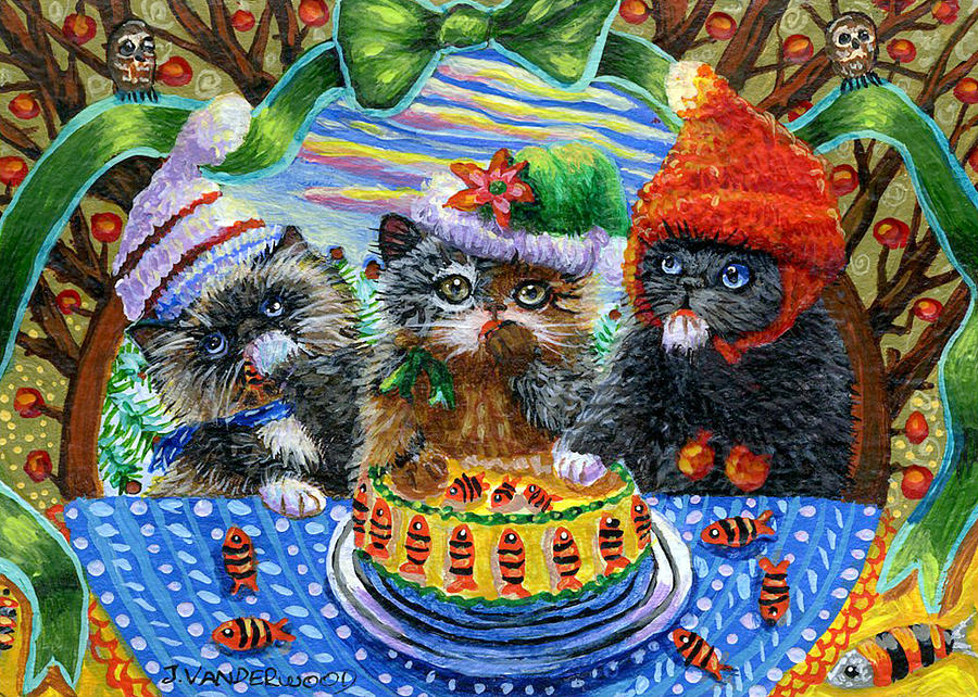 Yummy Fish Cake Painting by Jacquelin L Vanderwood Westerman