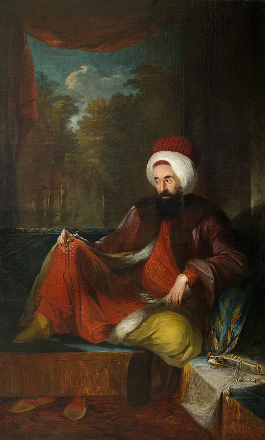 Yusuf Agah Efendi Painting by Carl Frederik von Breda
