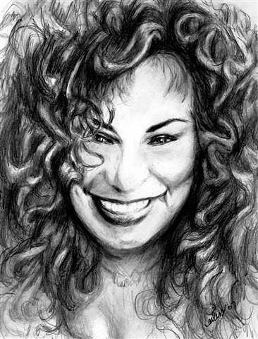 Yvette - Chaka Khan Drawing by Carliss Mora - Fine Art America