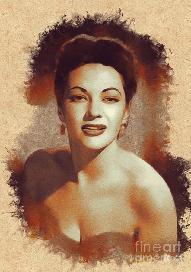 Yvonne De Carlo, Hollywood Legend Painting