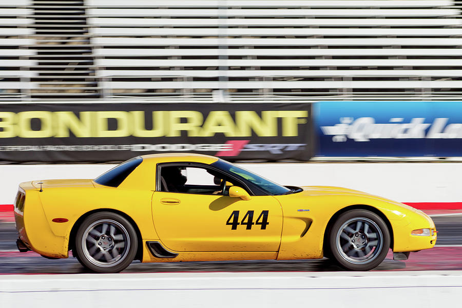 Z06 corvette racing Photograph by Darrell Foster