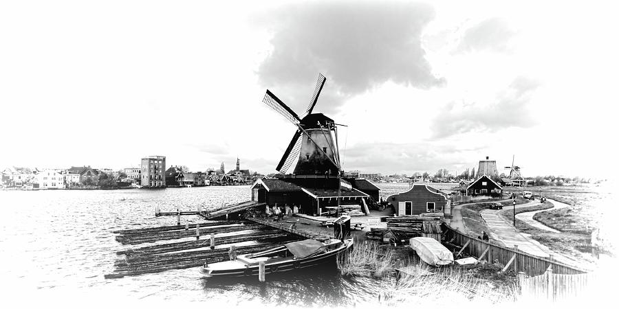 Zaanse Schans Panorama Photograph by Jenny Hudson