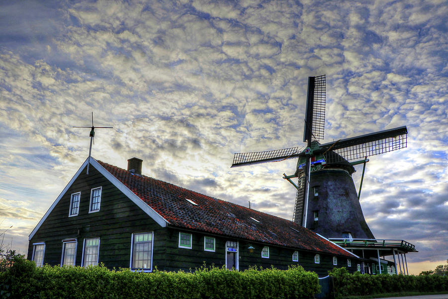 Zaanse Schans Windmills olland Netherlands Photograph by Paul James Bannerman