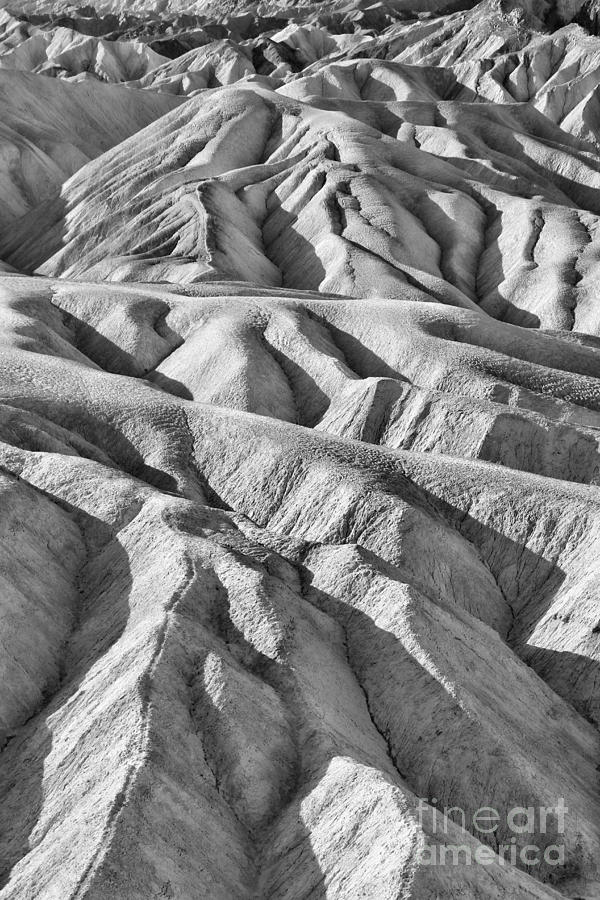 Zabriske Point Death Valley  bw6398 Photograph by Jack Schultz
