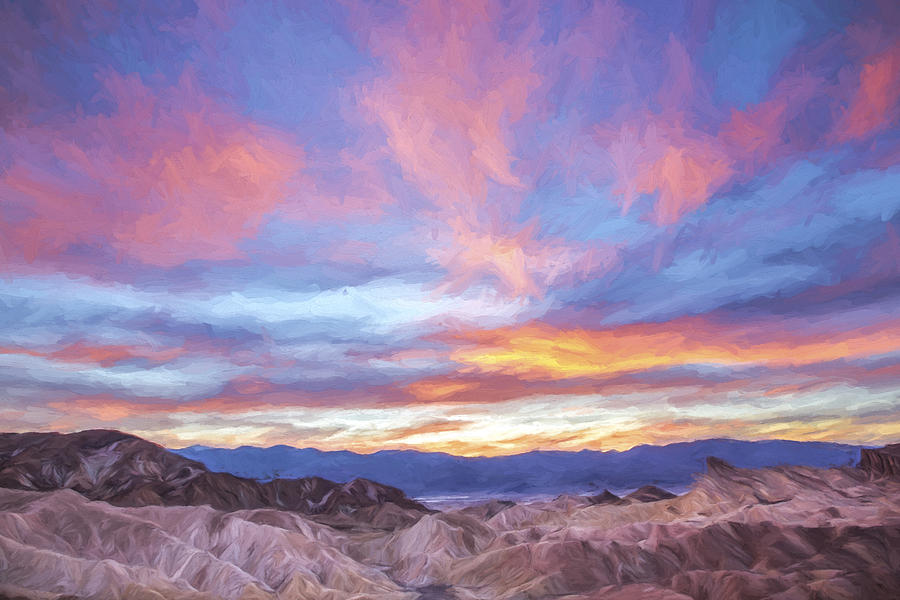 Death Valley National Park Digital Art - Zabriski Colors II by Jon Glaser