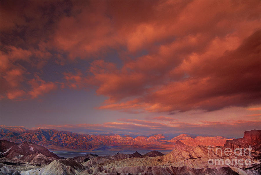 Zabriski Point Sunrise Death Valley National Park California Photograph by Dave Welling