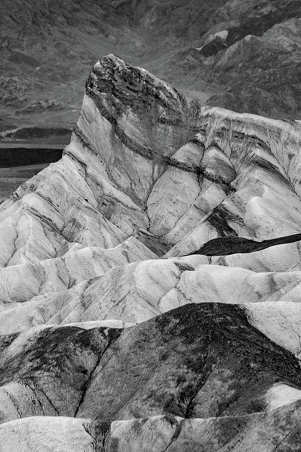 Zabriskie Point Black And White Photograph by Bill Gallagher