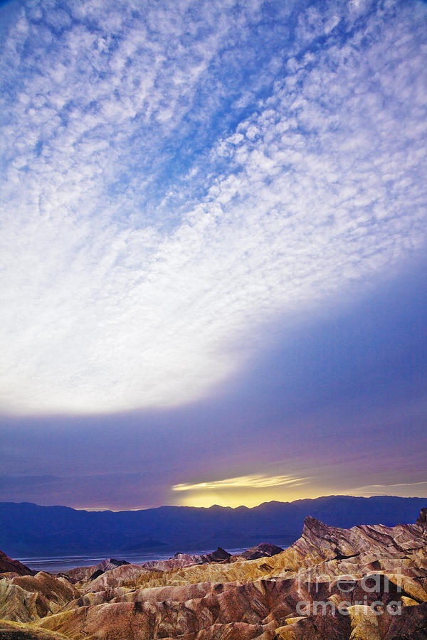 Desert Photograph - Zabriskie Point Clouds by Greg Clure