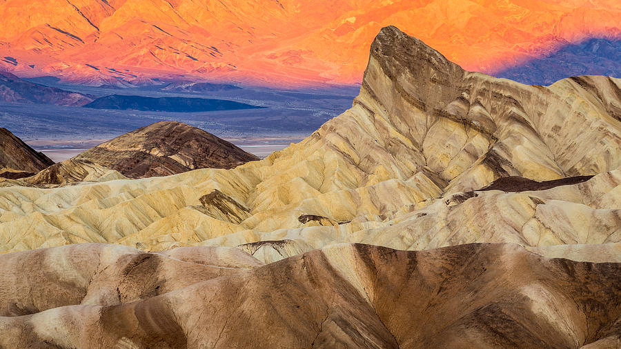 Zabriskie point sunrise Death Valley Photograph by Pierre Leclerc Photography