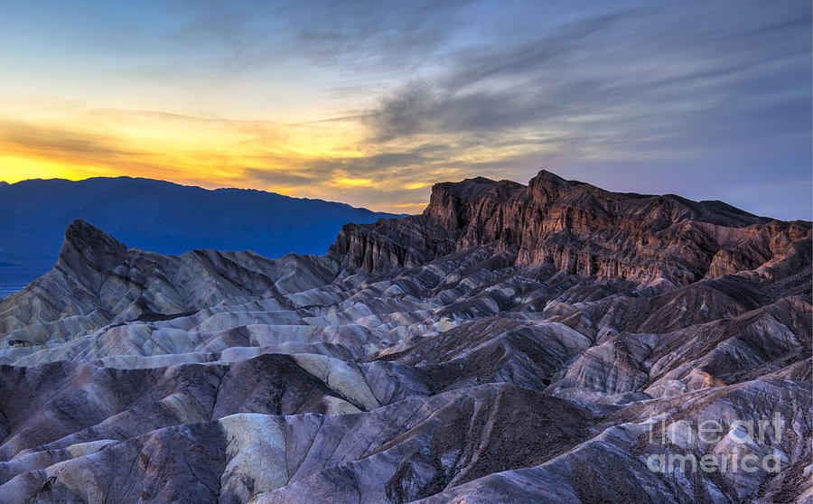 Death Valley National Park Photograph - Zabriskie Point Sunset by Charles Dobbs