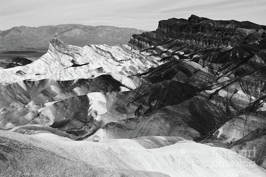 Zabriskie Point Black and White Photograph by Suzanne Oesterling