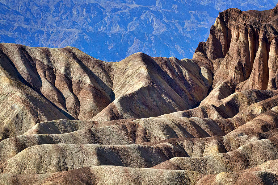 Mountain Photograph - Zabriskie Point View - Death Valley by Stuart Litoff