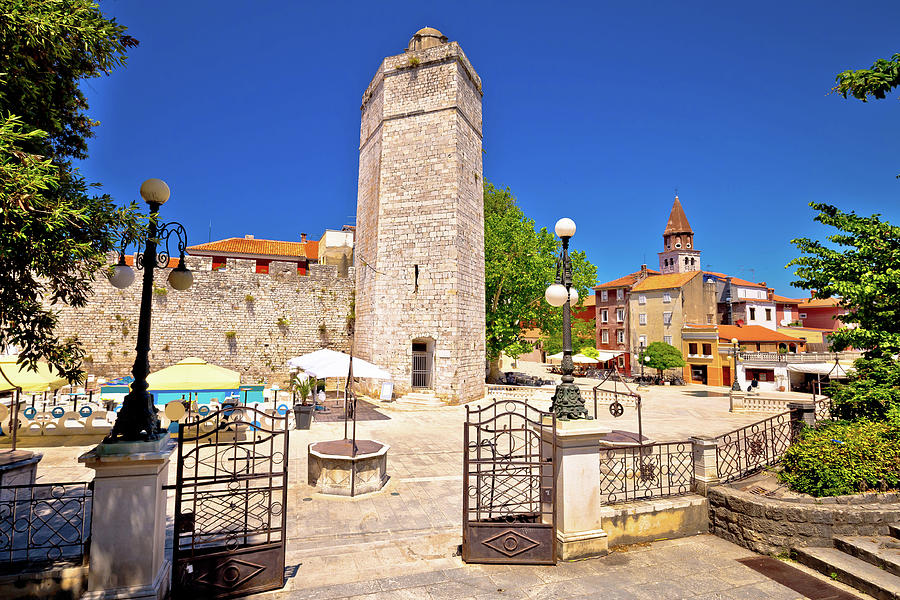 Zadar Five wells square and historic architecture view Photograph by Brch Photography