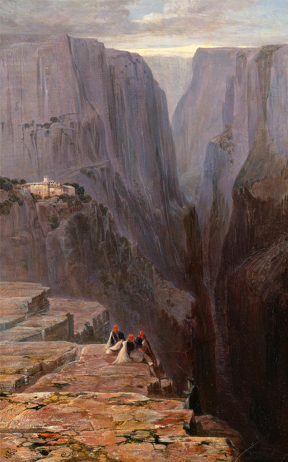 Zagori. Greece Painting by Edward Lear