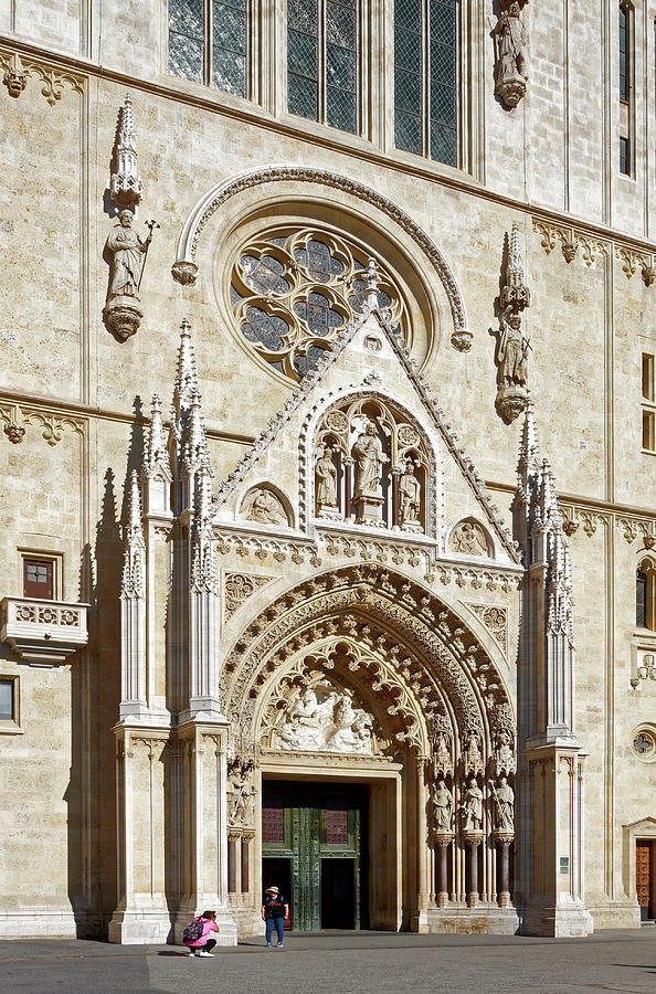 Zagreb Cathedral Entrance Photograph by Sally Weigand