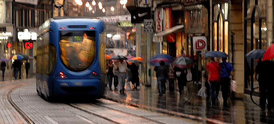 Zagreb Tram Photograph by Don Wolf