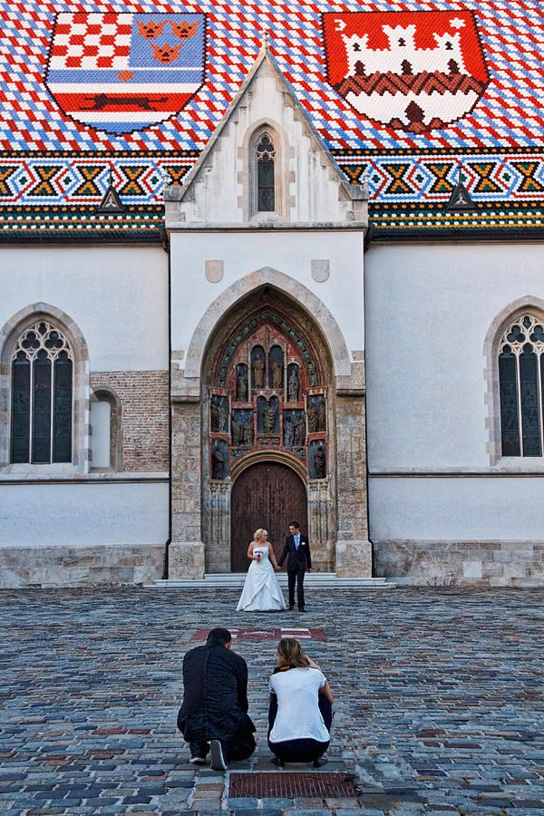 Zagreb Wedding Portrait - Croatia Photograph by Stuart Litoff