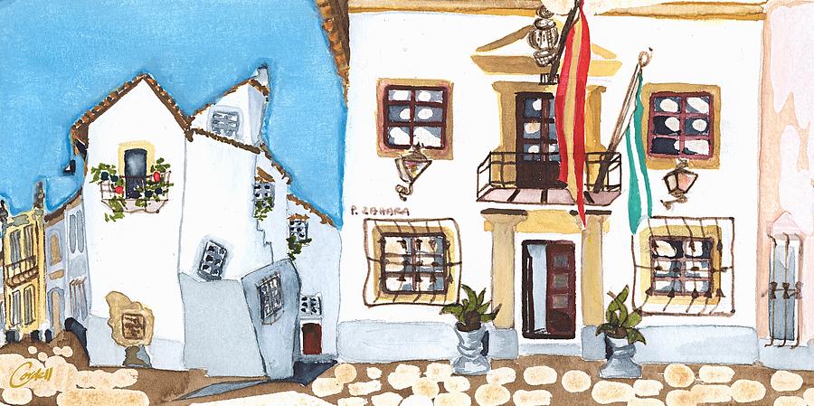Zahara, Andalusia Painting by Joan Cordell