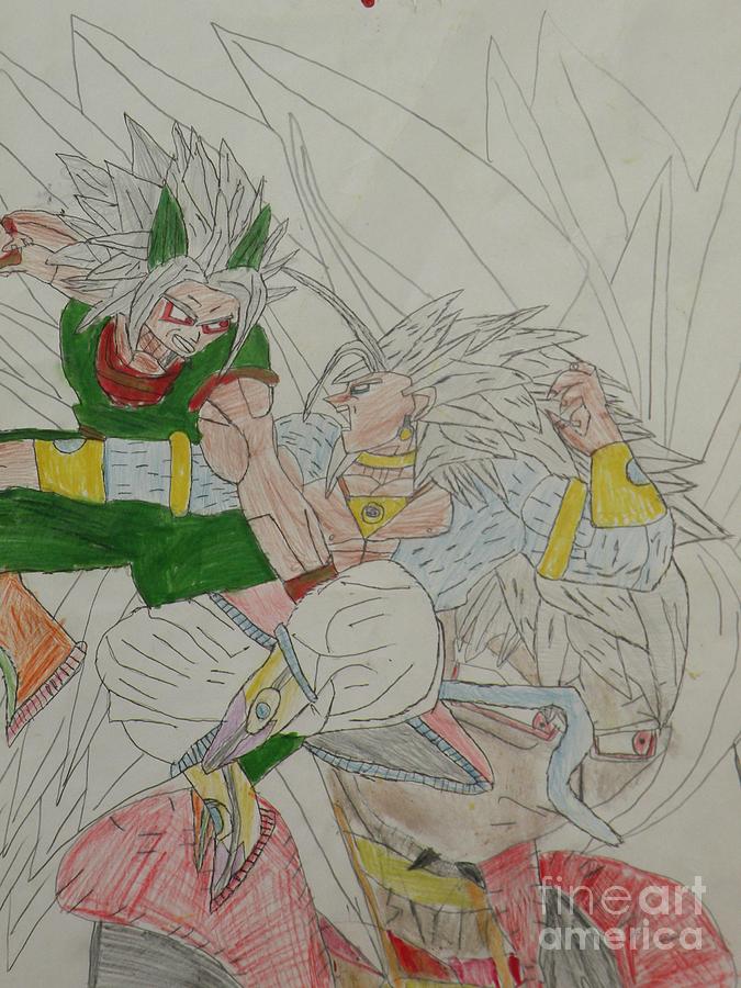 kid broly drawing