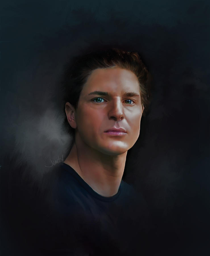 Halloween Painting - Zak Bagans Ghost Adventures by Jennifer Hickey