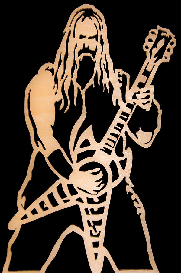 Zakk Wylde Mixed Media - Zakk Wylde by Michael Bergman Zakk Wylde Mixed Media - Zakk Wylde by Michael Bergman